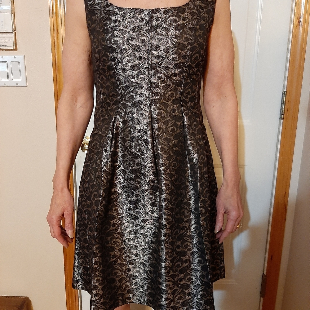 9&CO Black and Silver Dress Size 6